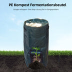 Fermentations Kompostbeutel Versiegelbarer Organischer Düngerbeutel Garten Laubsack für Kompostierung