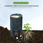 Fermentations Kompostbeutel Versiegelbarer Organischer Düngerbeutel Garten Laubsack für Kompostierung