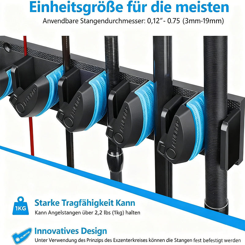 Fishing Rod Rack Wandhalterung Angeln Rutenhalter Garage Wandmontage Angelruten Aufbewahrungshalter