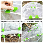 Folienklemme Gewächshaus Clip Tunnel Gewächshaus Folienhalter Windfest Garten Befestigungsclip