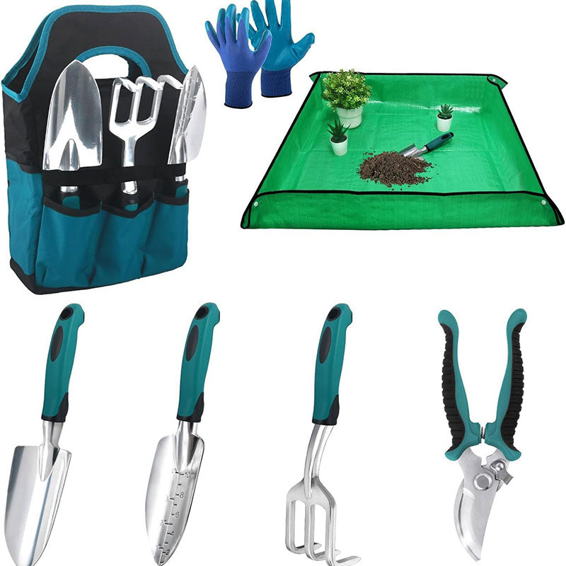 Garten Handwerkzeug Set Aluminium 7 Teilig Multifunktion Pflanze Graben Schneiden