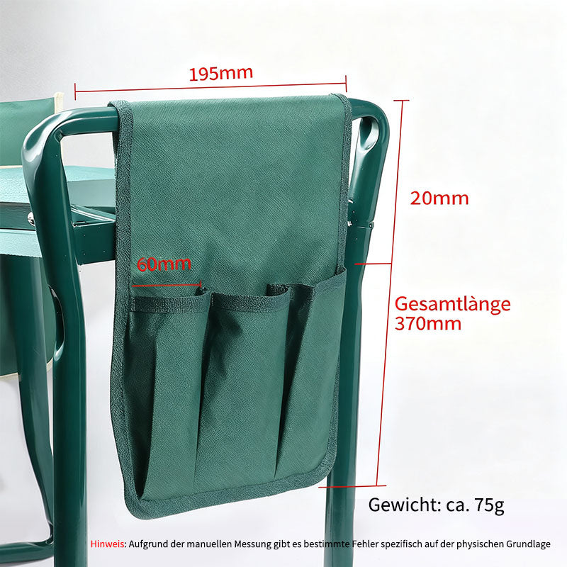 Garten Kniebank & Sitz – Faltbarer Gartenhocker mit Griffen, ideal für Unkrautjäten & Pflanzenpflege
