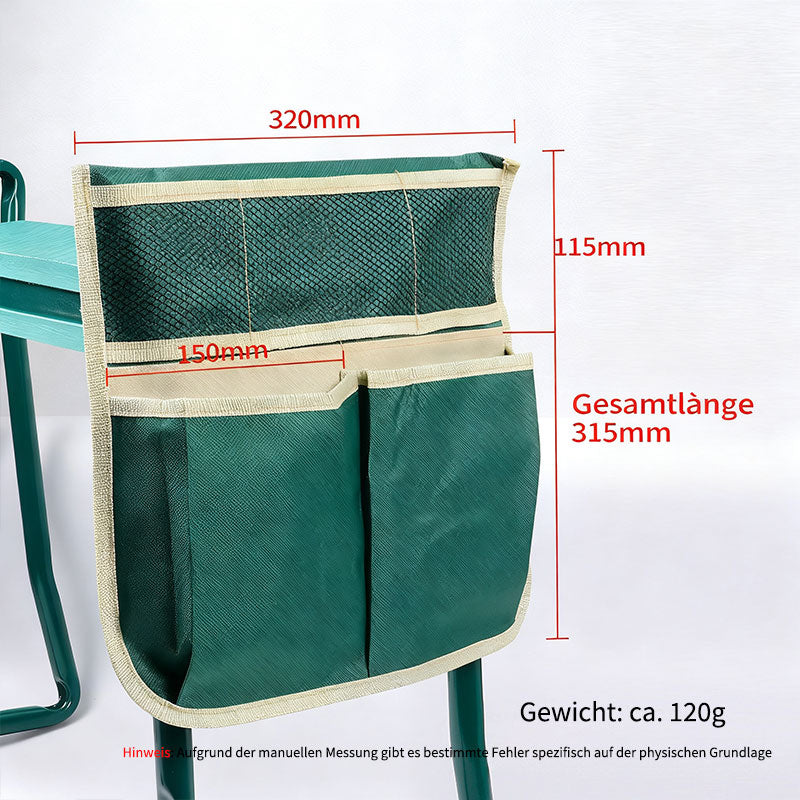 Garten Kniebank & Sitz – Faltbarer Gartenhocker mit Griffen, ideal für Unkrautjäten & Pflanzenpflege