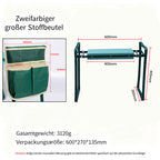 Garten Kniebank & Sitz – Faltbarer Gartenhocker mit Griffen, ideal für Unkrautjäten & Pflanzenpflege