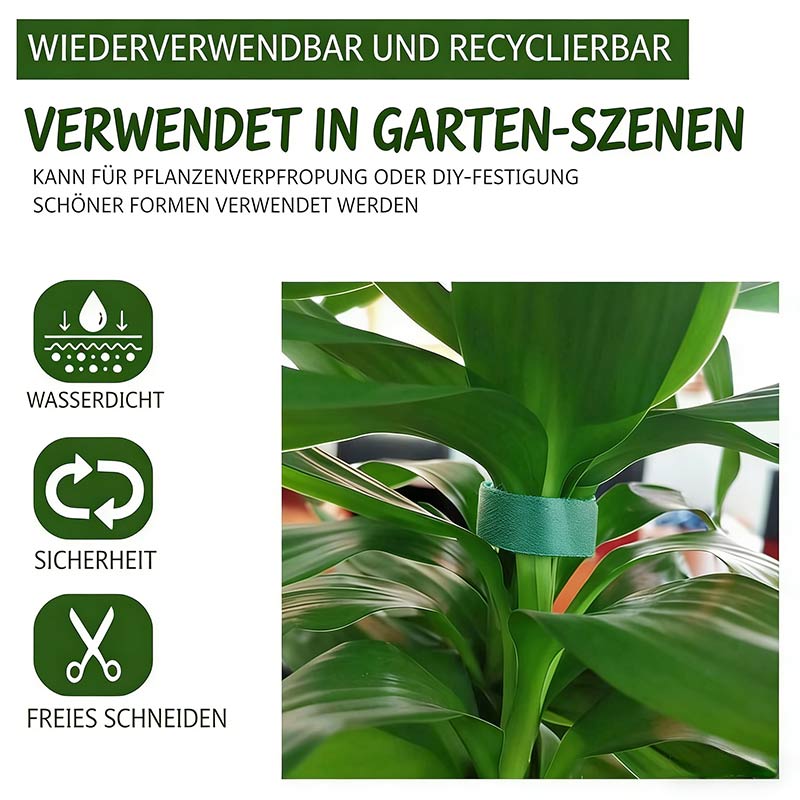 Garten Pflanzenbindeband Pflanzenclip Klettband für Monstera Bindung Pflanze Blumenarrangement