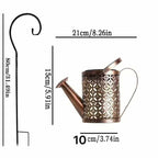 Gartenleuchte Solar in Gießkannenform mit Wasser-Effekt