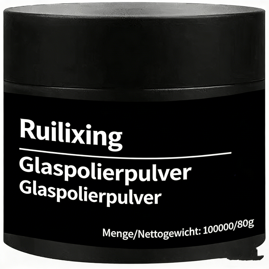 Glaspolierpulver für Auto – Entfernt Ölfilm & Wasserflecken – Tiefenreinigung für Frontscheibe & Klare Sicht – Sicher