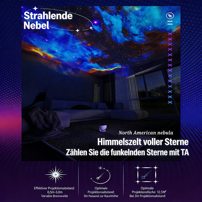 Globus Projektionslampe Galaxy Sternenhimmel Nachtlicht 13-in-1 Set Einschlafhilfe Planet Lampe
