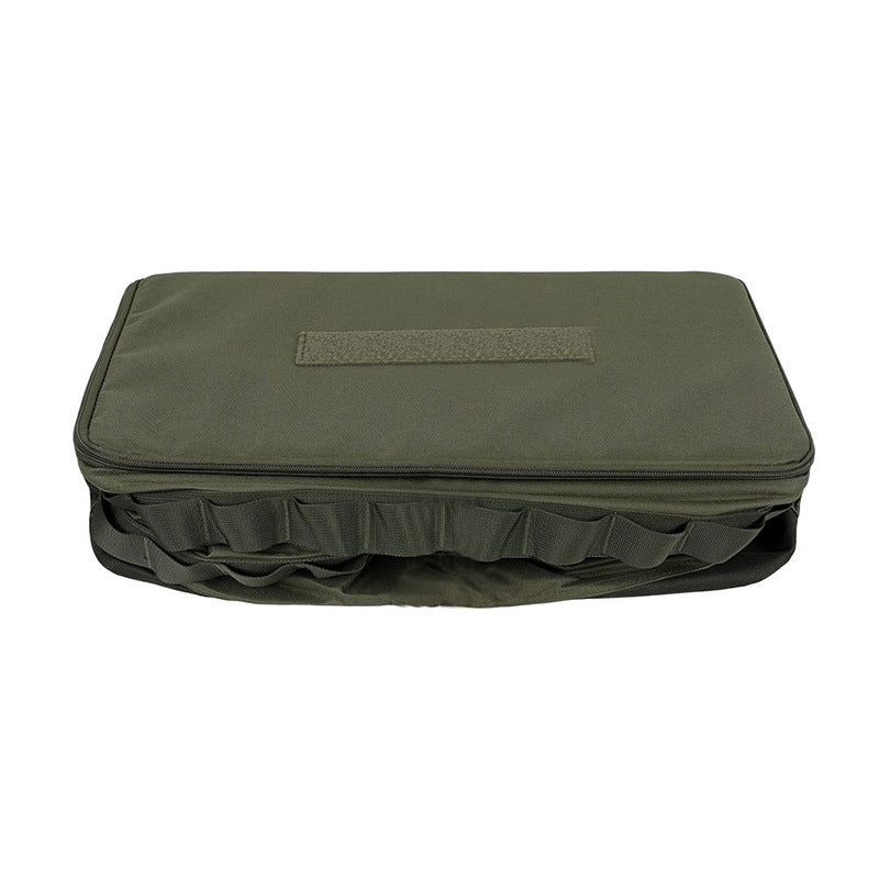 47*31*42CM Picknickbox Faltbar – Tragbarer Küchen-Organizer für Camping & Reise – Platzsparende Tasche für Geschirr – Blau