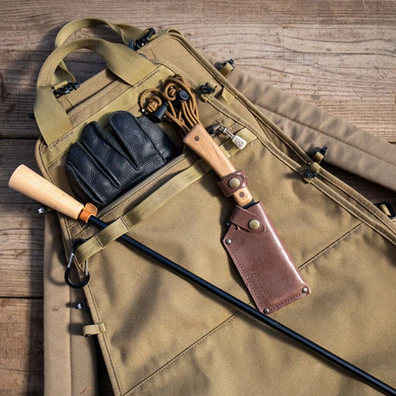 Haltbare Brennholztasche als Rucksack – Heavy Duty Kaminholztasche für Outdoor & Camping – Reißfestes Canvas – Tragbar