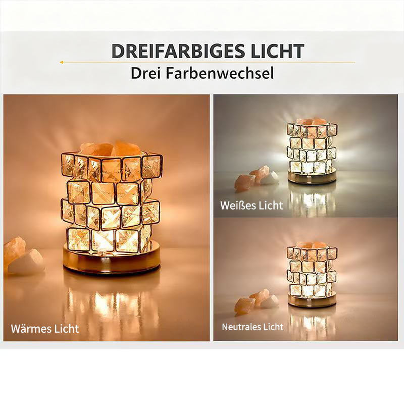 Himalaya Salzlampe Atmosphärenlampe Nachttischlampe Aromatherapie Lampe Romantische Schlafzimmer Deko Geschenk