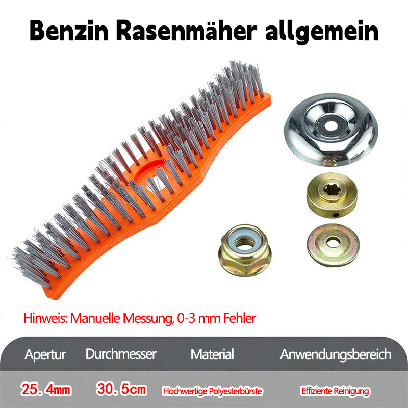 Hochleistungs-Polyester-Reinigungsbürste für Rasenmäher – Verschleißfester Bürstenaufsatz für Schneidkopf & Gartenwerkzeug