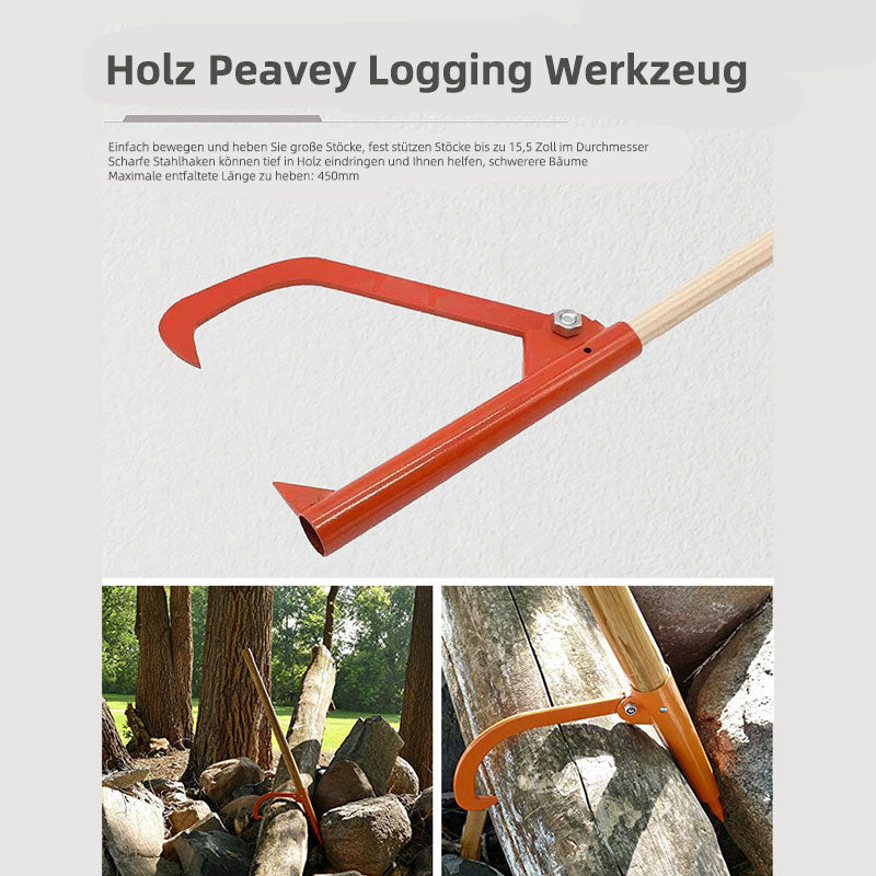 Holz Zieher Werkzeug Holztransport Helfer Forstwerkzeug Rollholz Tragehilfe Brennholz Ziehwerkzeug