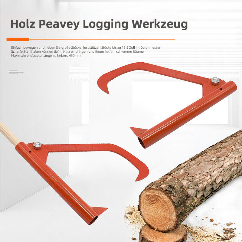 Holz Zieher Werkzeug Holztransport Helfer Forstwerkzeug Rollholz Tragehilfe Brennholz Ziehwerkzeug