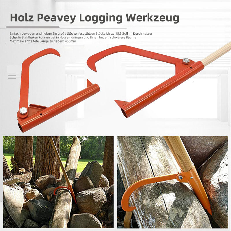 Holz Zieher Werkzeug Holztransport Helfer Forstwerkzeug Rollholz Tragehilfe Brennholz Ziehwerkzeug