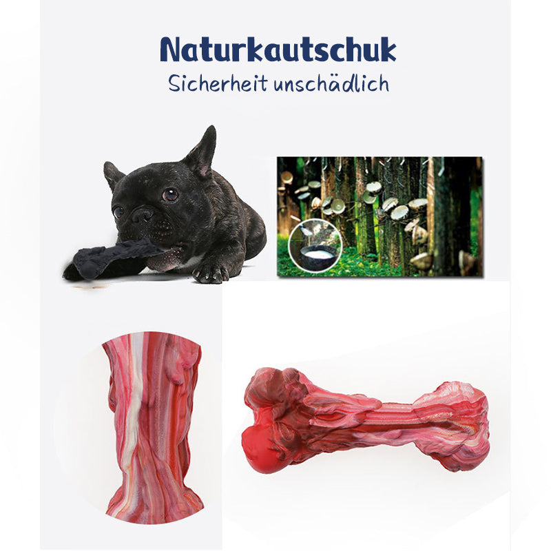 Hundespielzeug aus Gummi – Kauspielzeug in Knochenform, langlebig und zahnfreundlich