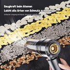 Kabelloser Handsauger mit bürstenlosem Motor – leistungsstark für Staub, Luftblasen & Vakuum