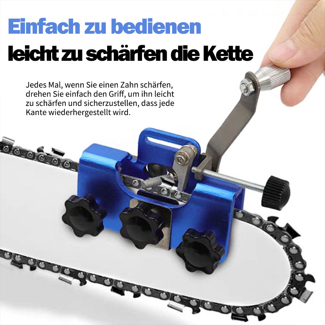 Kettenschärfgerät mit Kettenhalterung für Motorsägen – Manuelle Ausführung