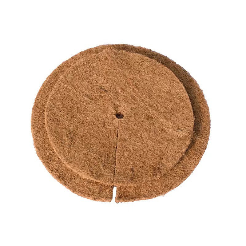 Kokos-Mulchscheibe für Pflanzen – Natürlicher Unkrautschutz & Winterschutz – Kokosmatte rund mit Schlitz – Verschiedene Größen (20-60cm) – Pflanzscheibe gegen Unkraut & Frost