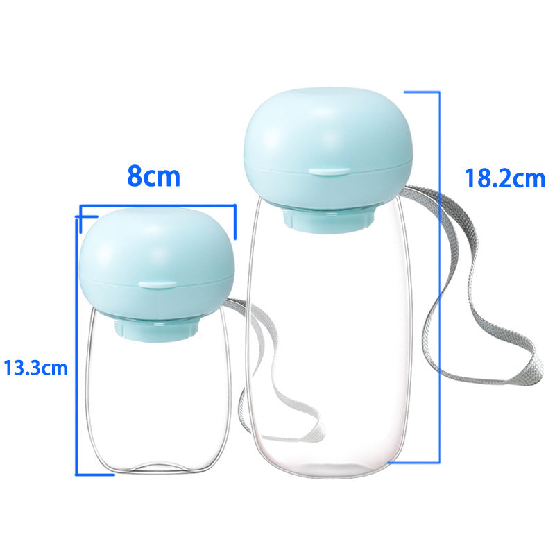 Kompakte Hunde Trinkflasche für unterwegs – Einhand-Bedienung & Auslaufsicher – Kleine Reiseflasche für Katzen & Hunde
