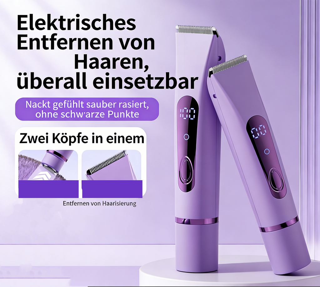 Elektrischer Körperrasierer – Sanfter Haarentferner für Achseln, Arme & Beine, für Damen & Herren