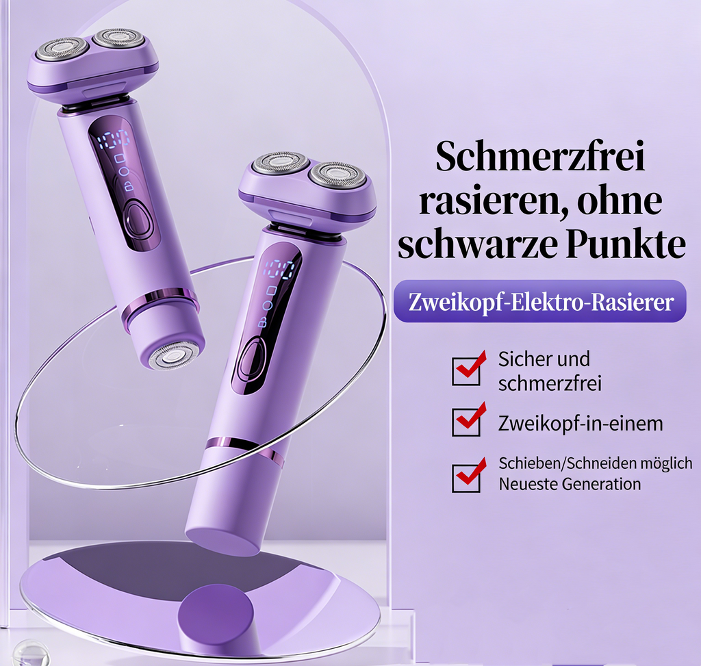 Elektrischer Körperrasierer – Sanfter Haarentferner für Achseln, Arme & Beine, für Damen & Herren
