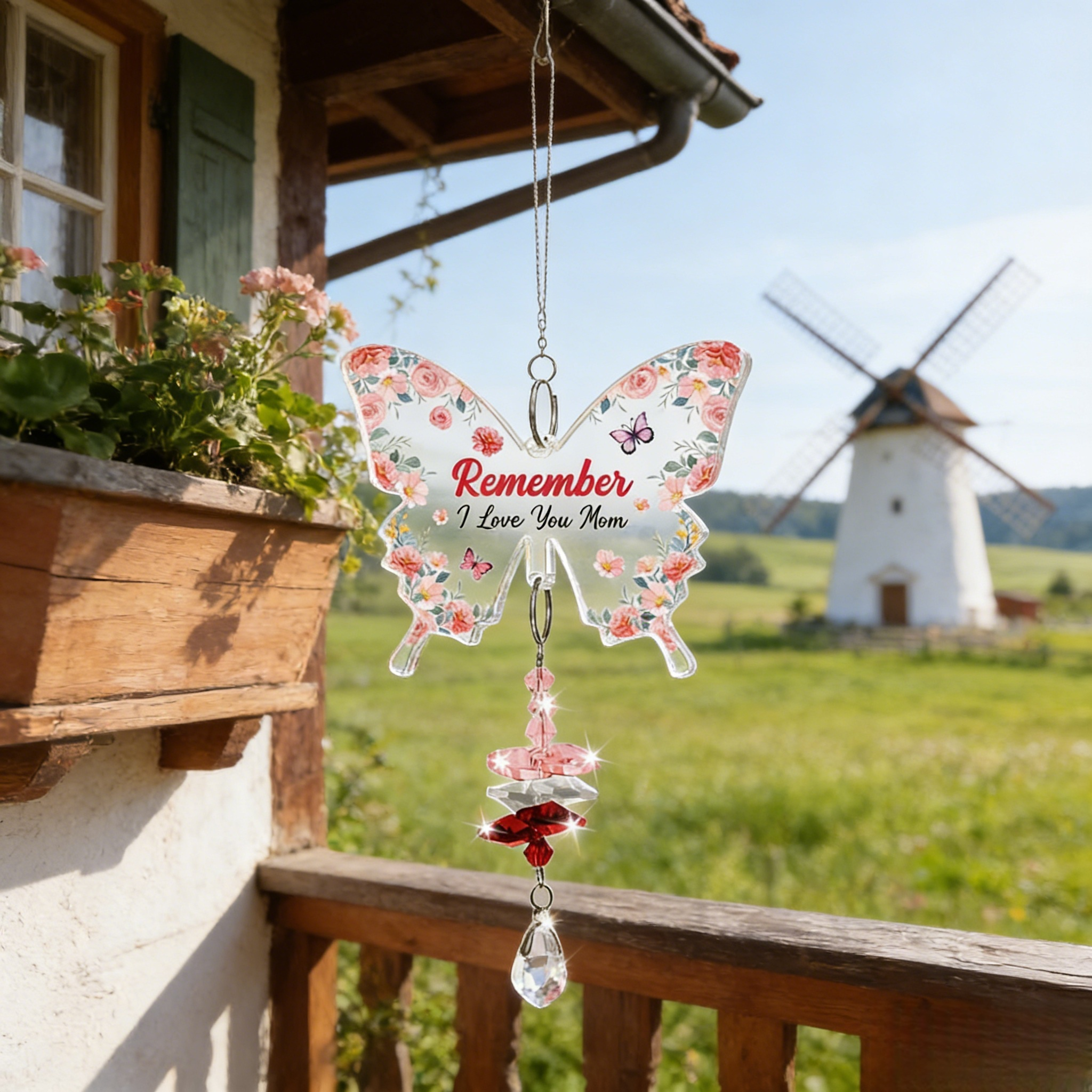 Kristall Schmetterling Anhänger Acryl Auto Deko Hängender Schmuck