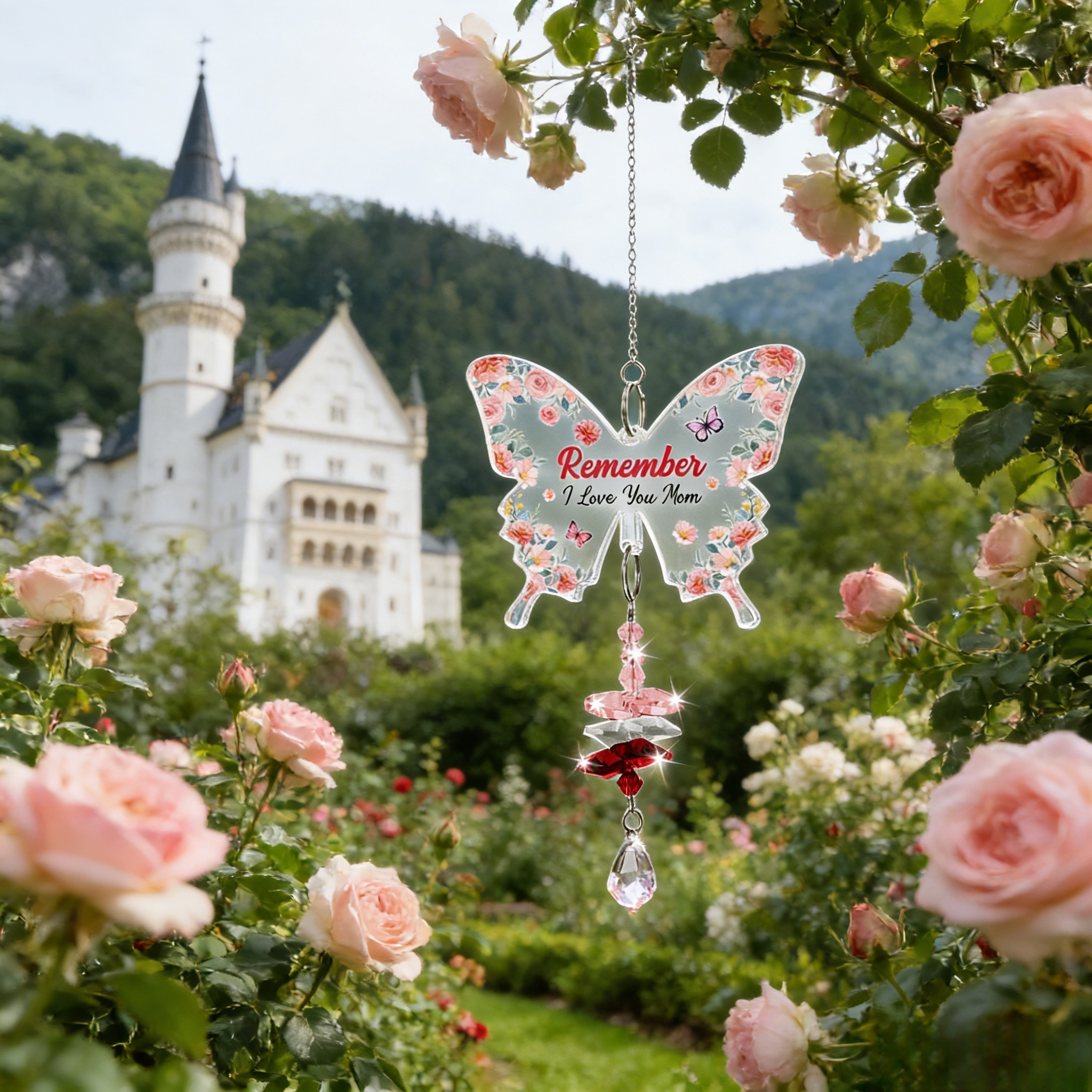 Kristall Schmetterling Anhänger Acryl Auto Deko Hängender Schmuck