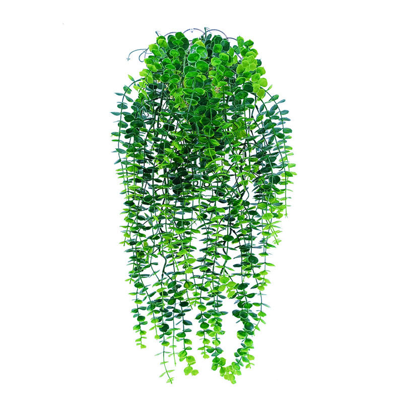 Künstliche Eukalyptus Hängepflanze Wanddeko Grünpflanze für Zuhause Wandmontage
