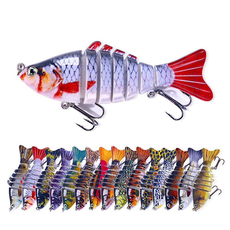 Kunstköder 7-Segment 10cm – Multi-Segment Minnow Hardbait für Angler