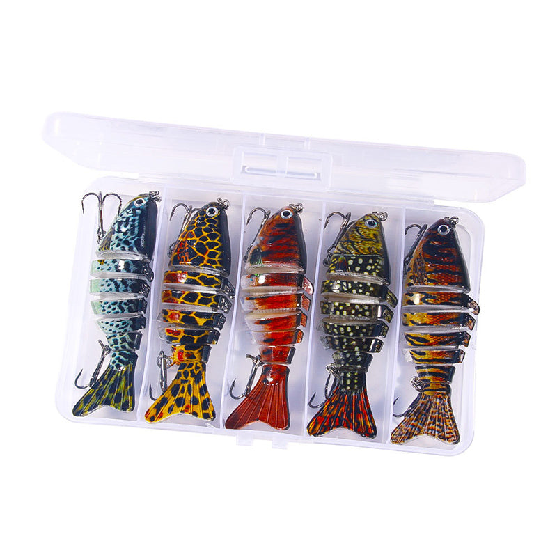 Kunstköder 7-Segment 10cm – Multi-Segment Minnow Hardbait für Angler