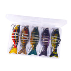 Kunstköder 7-Segment 10cm – Multi-Segment Minnow Hardbait für Angler
