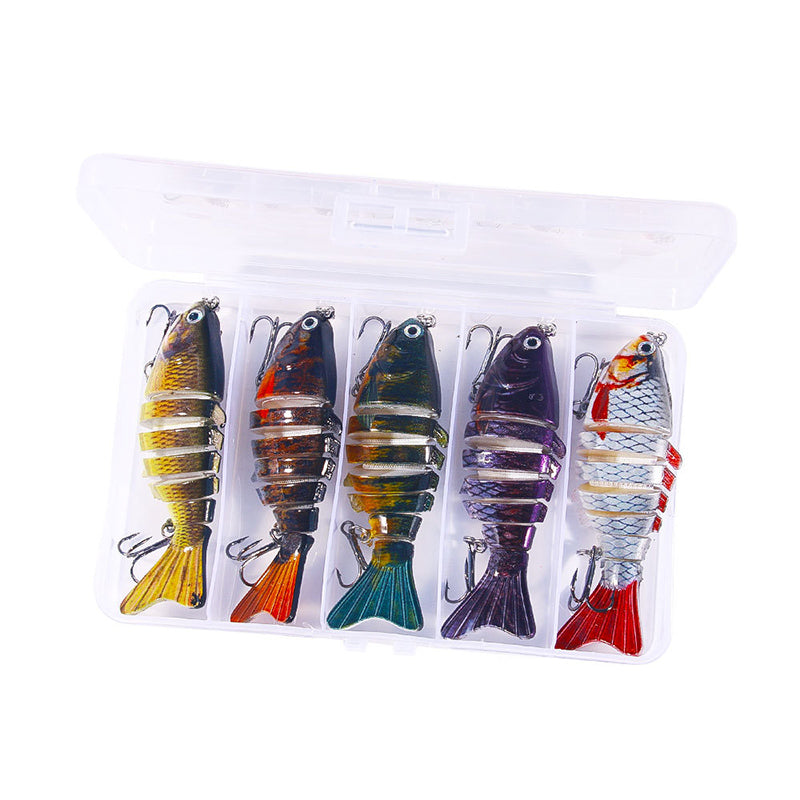Kunstköder 7-Segment 10cm – Multi-Segment Minnow Hardbait für Angler