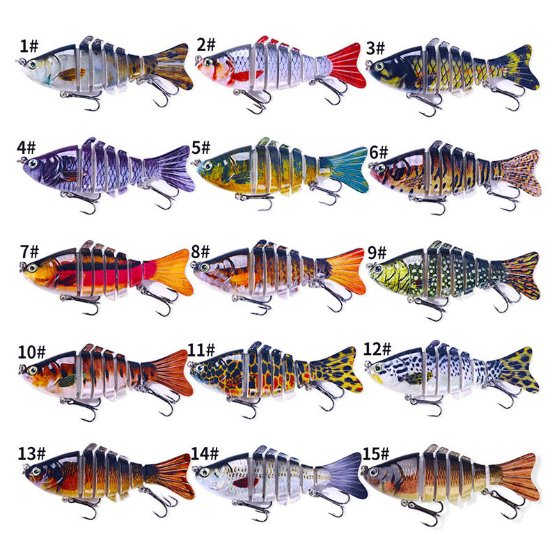 Kunstköder 7-Segment 10cm – Multi-Segment Minnow Hardbait für Angler