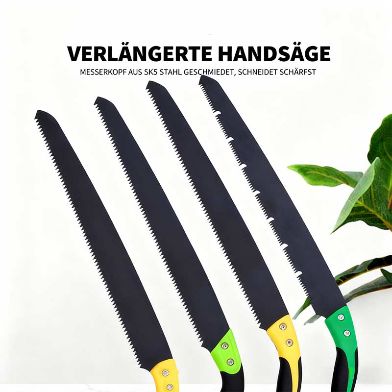 Lange Handsäge Baumfällsäge Profi Holzsäge für Garten Wald Outdoor Arbeiten