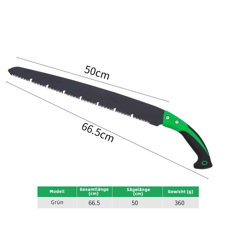 Lange Handsäge Baumfällsäge Profi Holzsäge für Garten Wald Outdoor Arbeiten