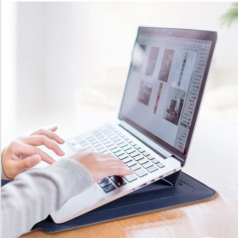 Laptop Hülle mit Ständerfunktion – Wasserdichte Schutzhülle mit Stoßdämpfung für MacBook & Notebook