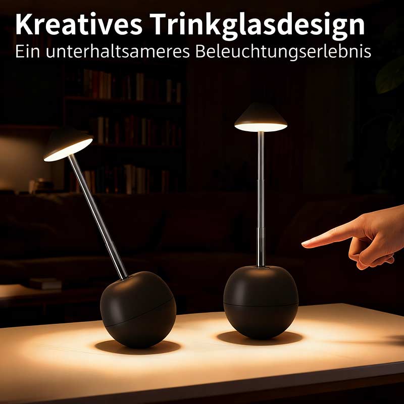 LED Wackeldackel Nachtlicht Wiederaufladbar Fernbedienung Nachttischlampe Schlafzimmer Tischlampe Ambiente