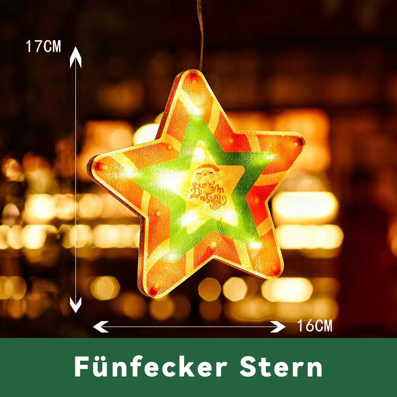 LED Weihnachtsbeleuchtung Lichterkette – Santa & Schneemann Deko für Außen, Garten, Balkon & Festliche Stimmung
