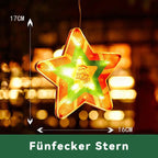 LED Weihnachtsbeleuchtung Lichterkette – Santa & Schneemann Deko für Außen, Garten, Balkon & Festliche Stimmung