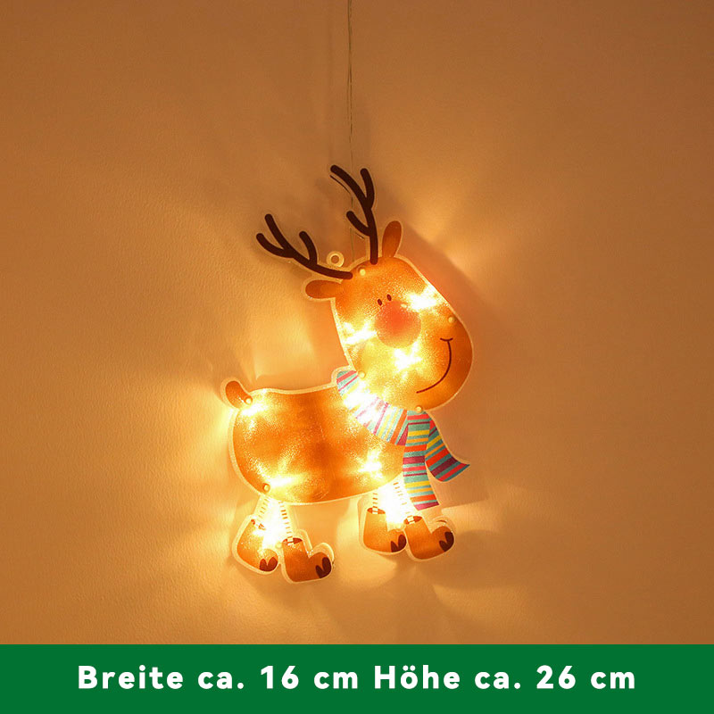 LED Weihnachtsbeleuchtung Deko – Santa & Schneemann Lichterkette für Außen, Garten & Festliche Stimmung