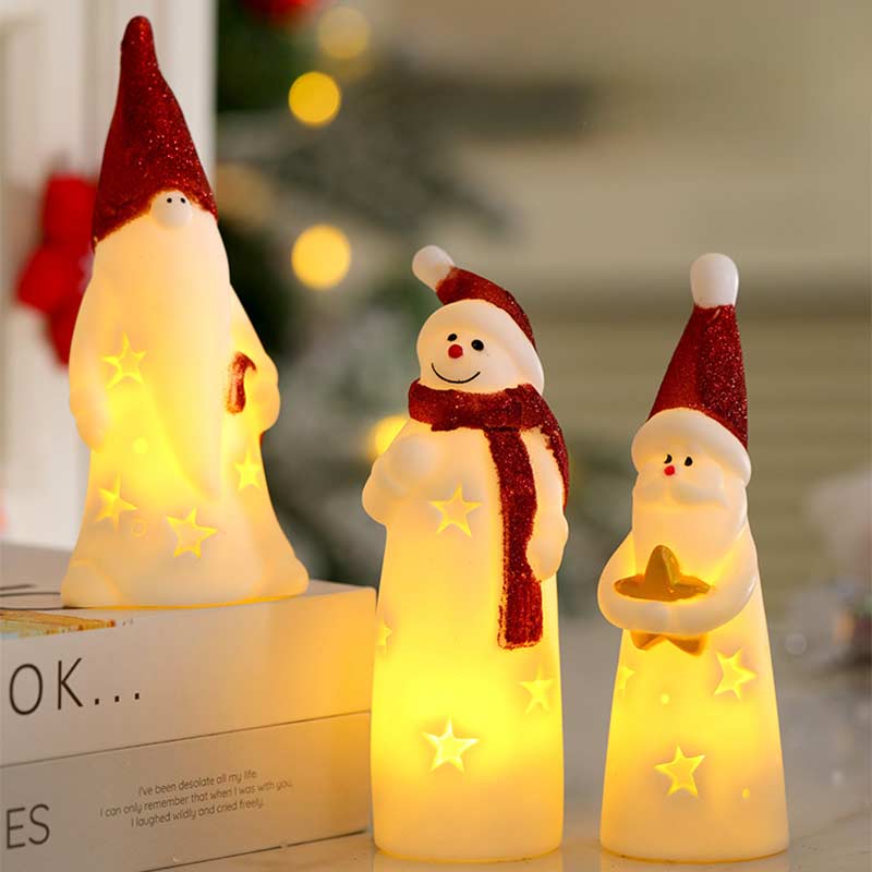 LED Weihnachtsmann Nachtlicht Kreative Weihnachtsdeko Stimmungslampe Hängelampe Innen Außen