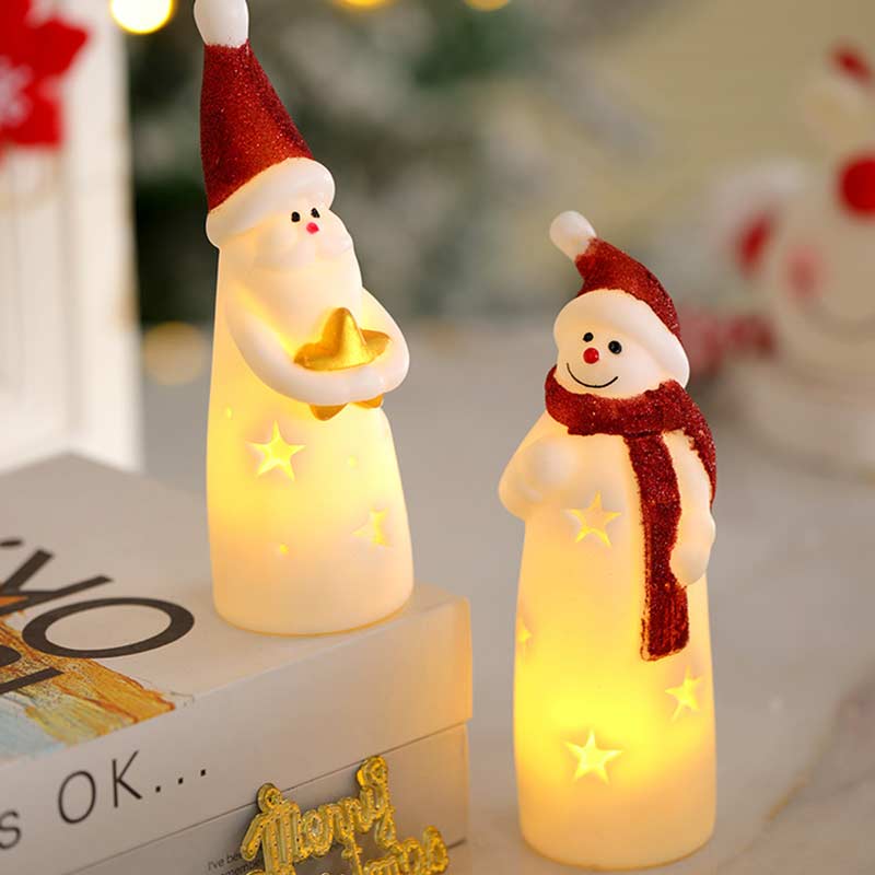 LED Weihnachtsmann Nachtlicht Kreative Weihnachtsdeko Stimmungslampe Hängelampe Innen Außen