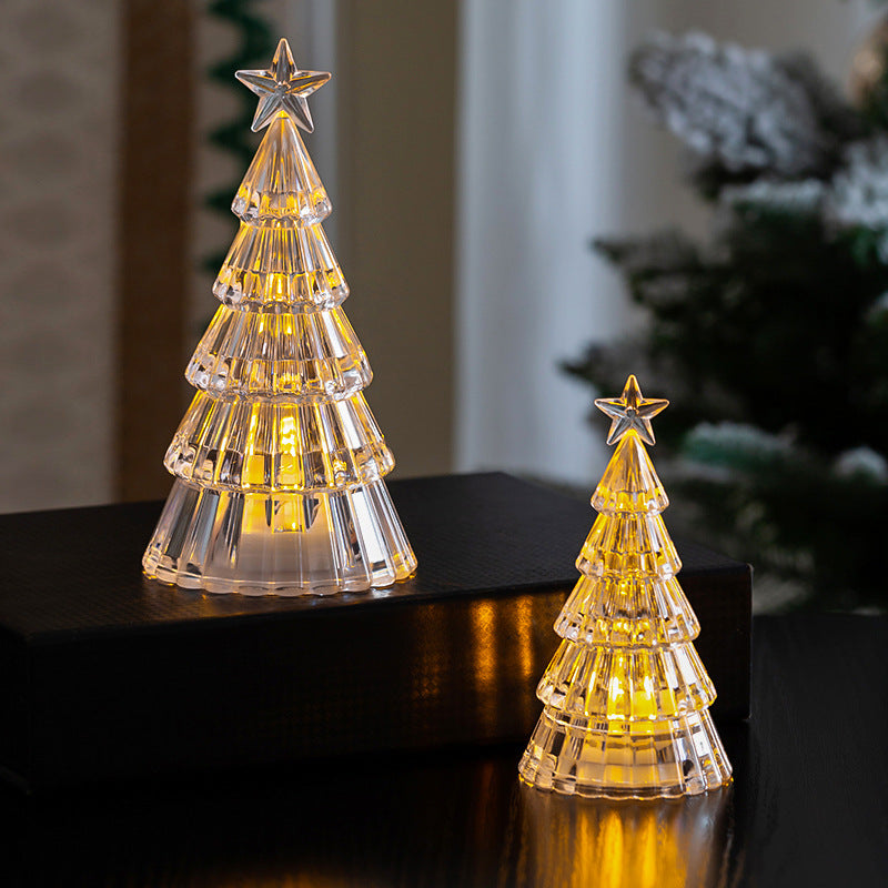 Leuchtender Mini Kristall Weihnachtsbaum – LED Tischdekoration für Weihnachten & Zuhause