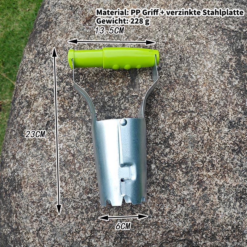 Manueller Pflanzentransplanter – Boden-Lochstecher & Setzgerät für Gemüse, Blumen & Gartenarbeit