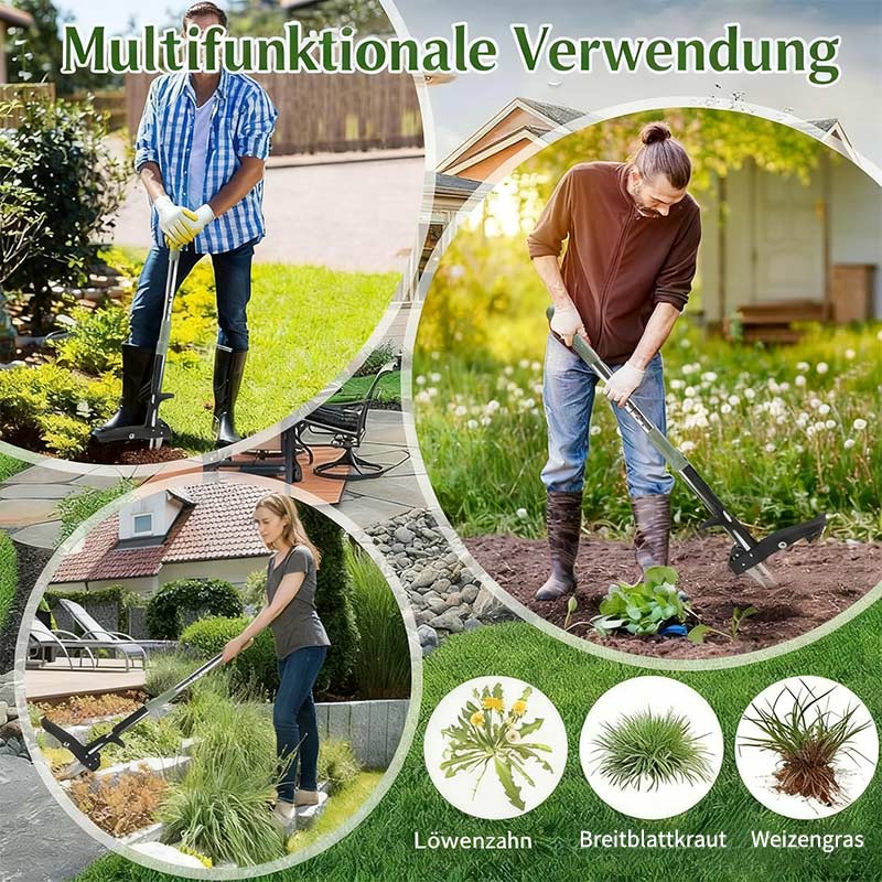 Manueller Unkrautentferner Gartenwerkzeug Teleskopisch Tragbar für Garten & Rasen
