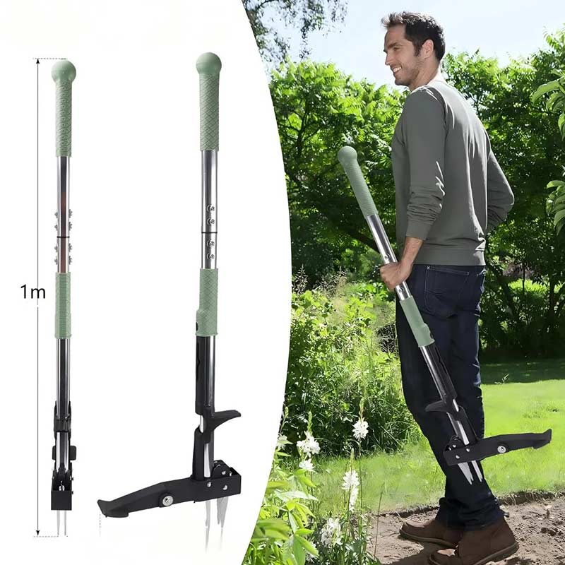 Manueller Unkrautentferner Gartenwerkzeug Teleskopisch Tragbar für Garten & Rasen