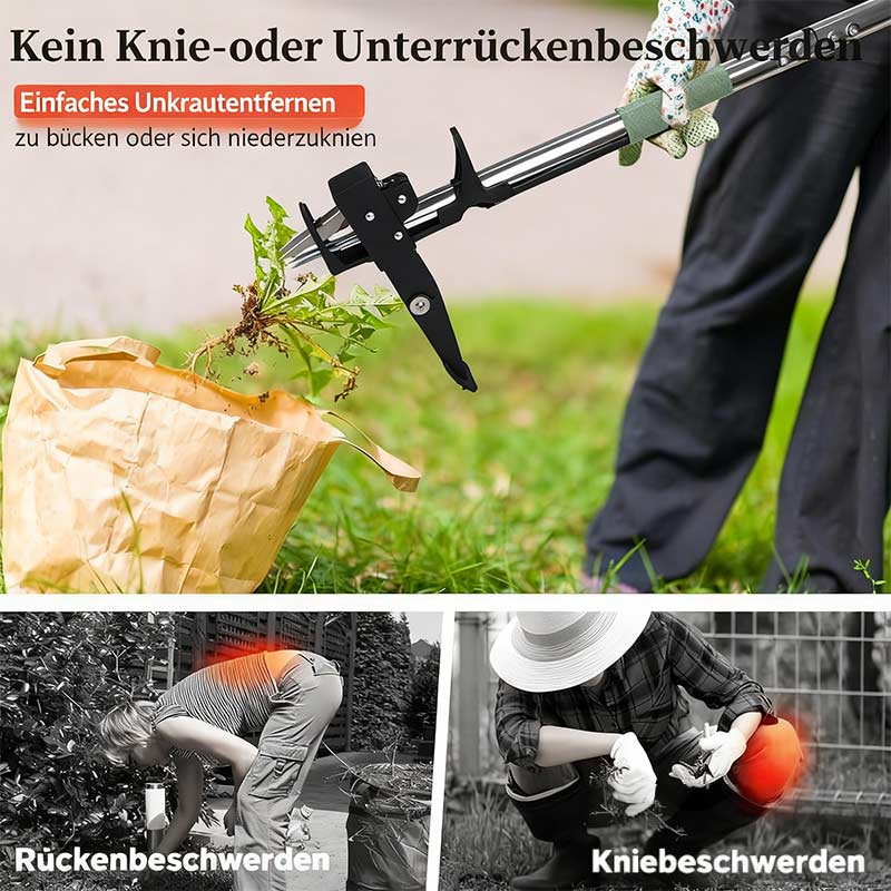Manueller Unkrautentferner Gartenwerkzeug Teleskopisch Tragbar für Garten & Rasen