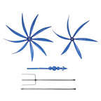 Metall Windspiel 3D Spinner Garten Windrad Outdoor Deko Gartenstecker