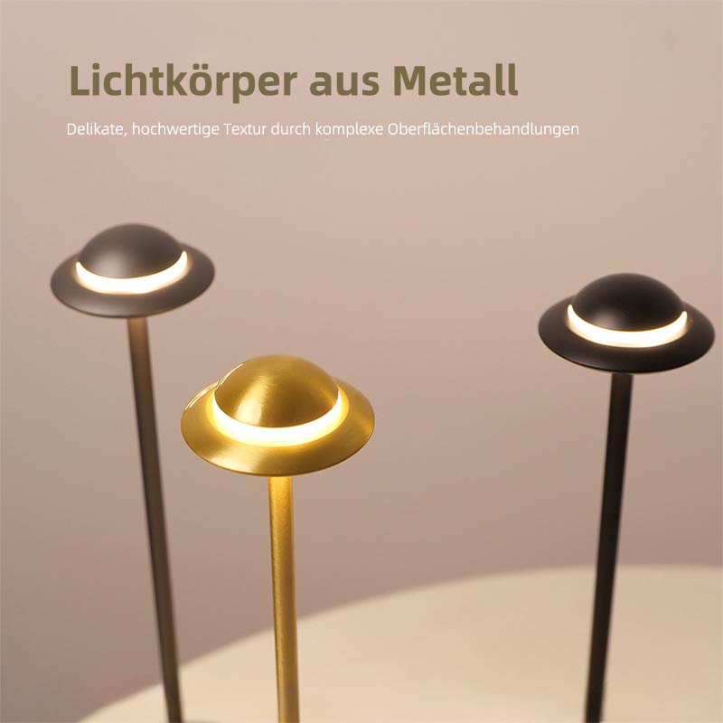 Metall UFO Nachttischlampe Wiederaufladbare Tischlampe Kreative Stimmungslicht Wohnzimmer Dekoration